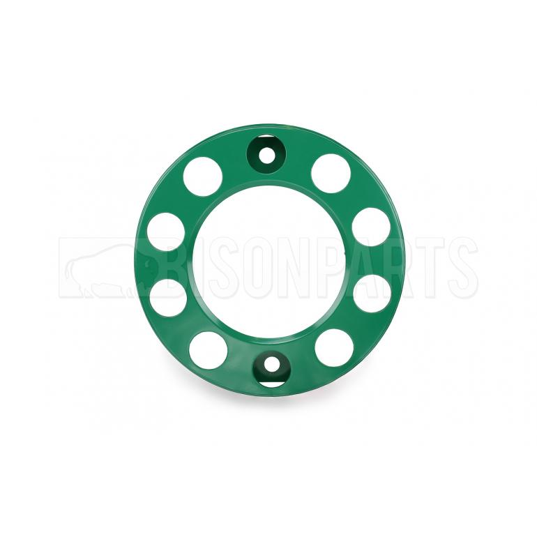 22.5" GREEN COATED STEEL WHEEL RIM COVERS (PKT 2)