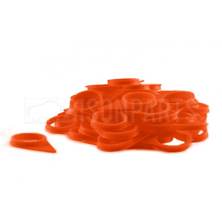 32MM ORANGE 'CHECKPOINT WHEEL NUT INDICATORS (PKT 100)