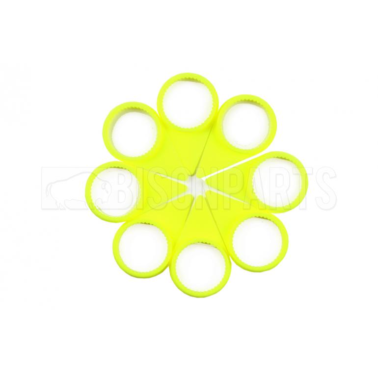 32MM WHEEL NUT INDICATOR YELLOW (PKT 100)