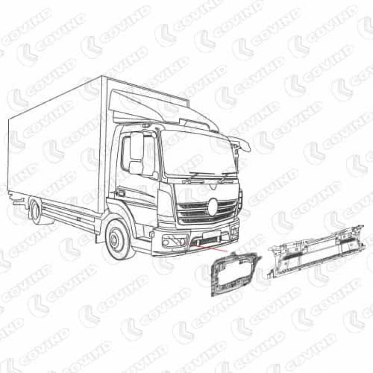 HEADLAMP SUPPORT HOUSING DRIVER SIDE RH