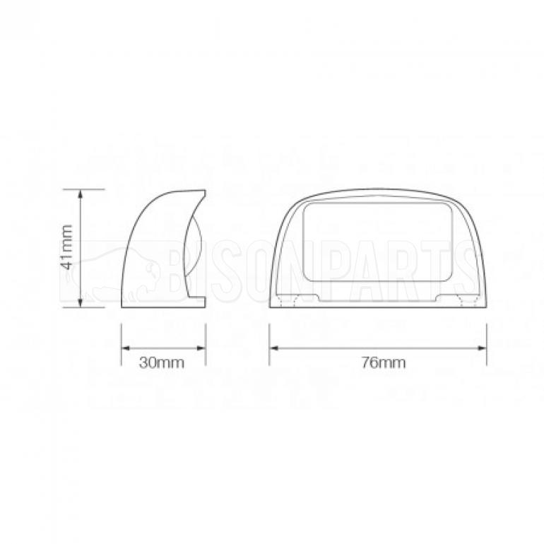 LED REAR NUMBER PLATE REGISTRATION LAMP