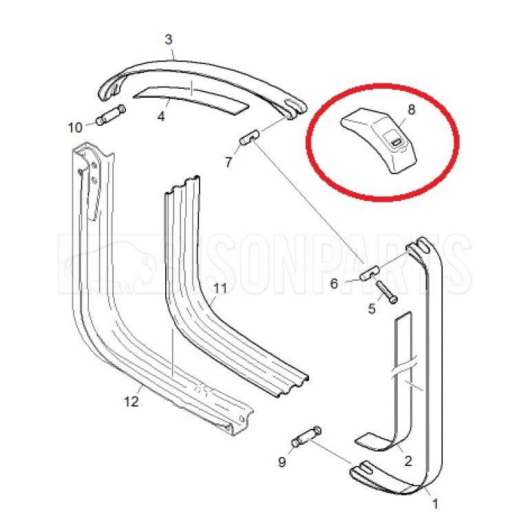 FUEL TANK STRAP SEALING CLIP