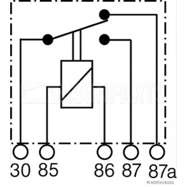 MINI RELAY (5 PINS) 24V 30A