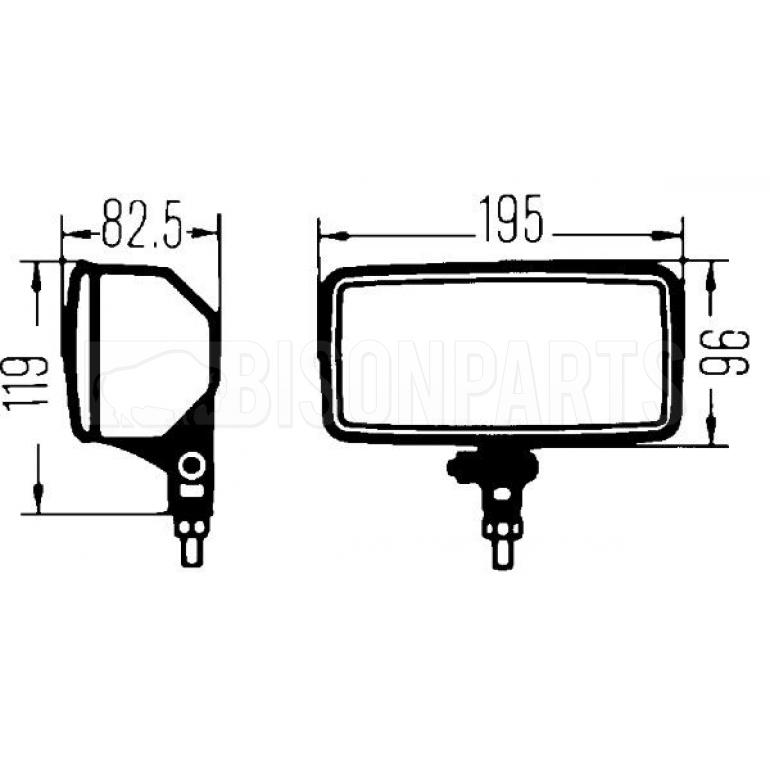 COMET 550 SPOT LAMP FITS RH OR LH