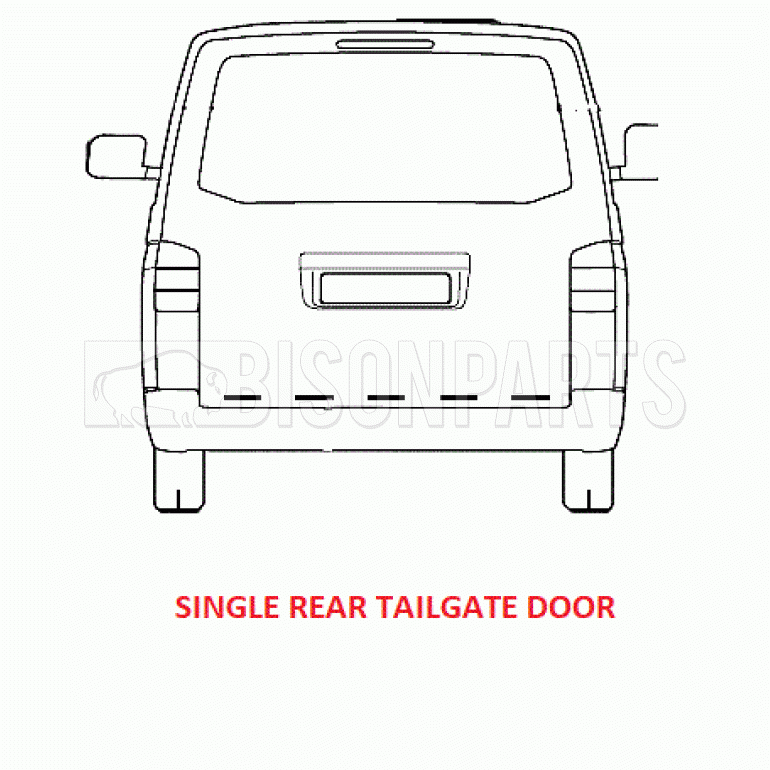 REAR TAIL LAMP CLEAR / REVERSE FOR EUROPEAN LEFT HAND DRIVE PANEL VANS PASSENGER SIDE RH 