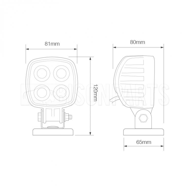 LED MAGNETIC MOUNTED WORKLAMP 12/24 VOLT