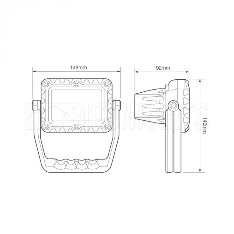 LED RECHARGEABLE WORKLAMP 12/24 VOLT