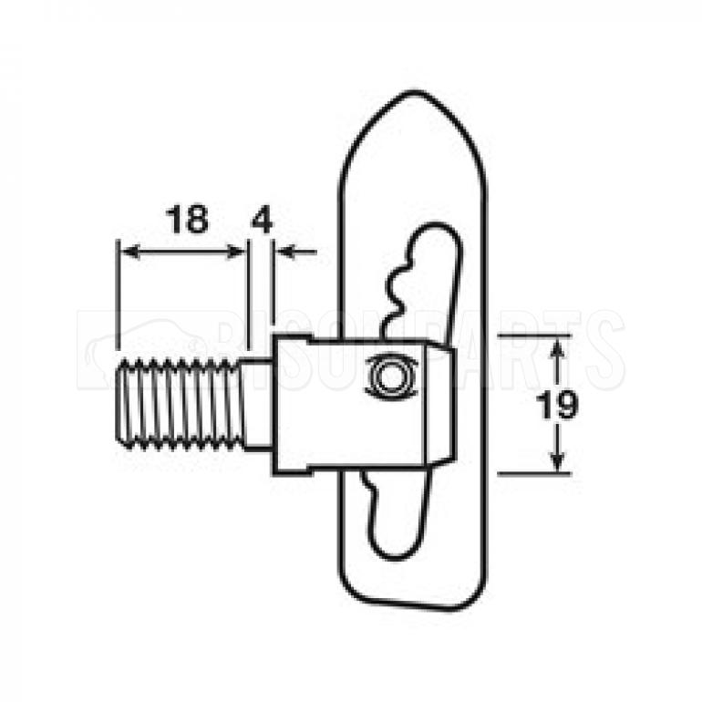 SCREW-ON ANTI LOOSE FASTENERS (PKT 4)