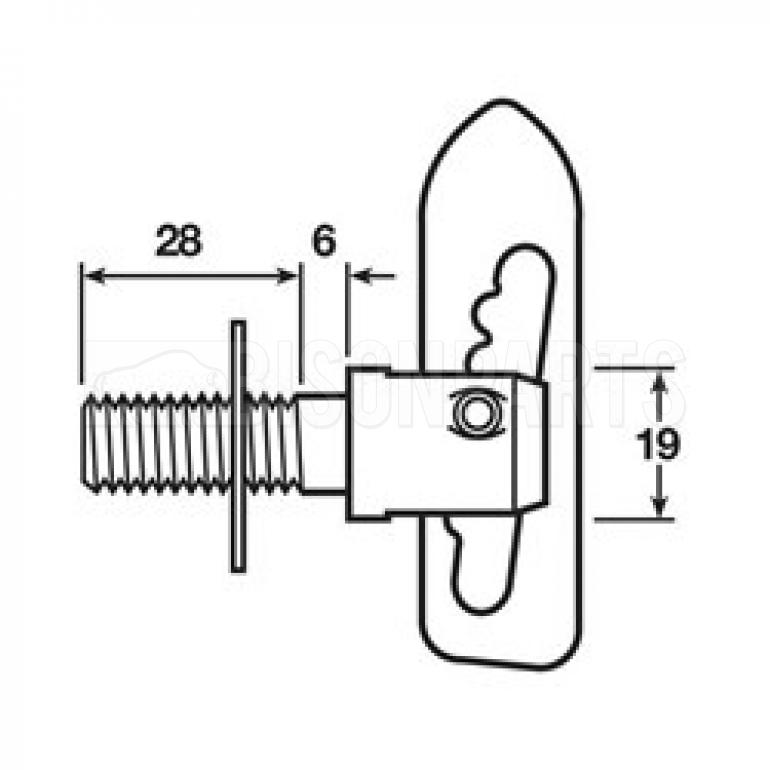 SCREW-ON ANTI LOOSE FASTENERS (PKT 10)