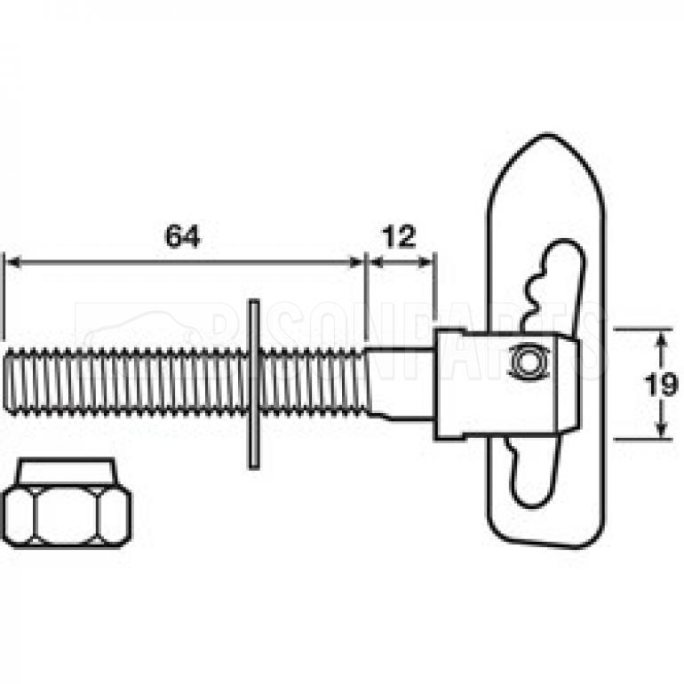SCREW-ON ANTI LOOSE FASTENERS (PKT 10)