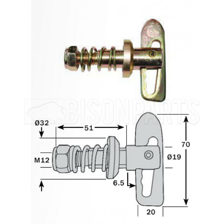 SCREW-ON ANTI LOOSE FASTENERS (PKT 10)
