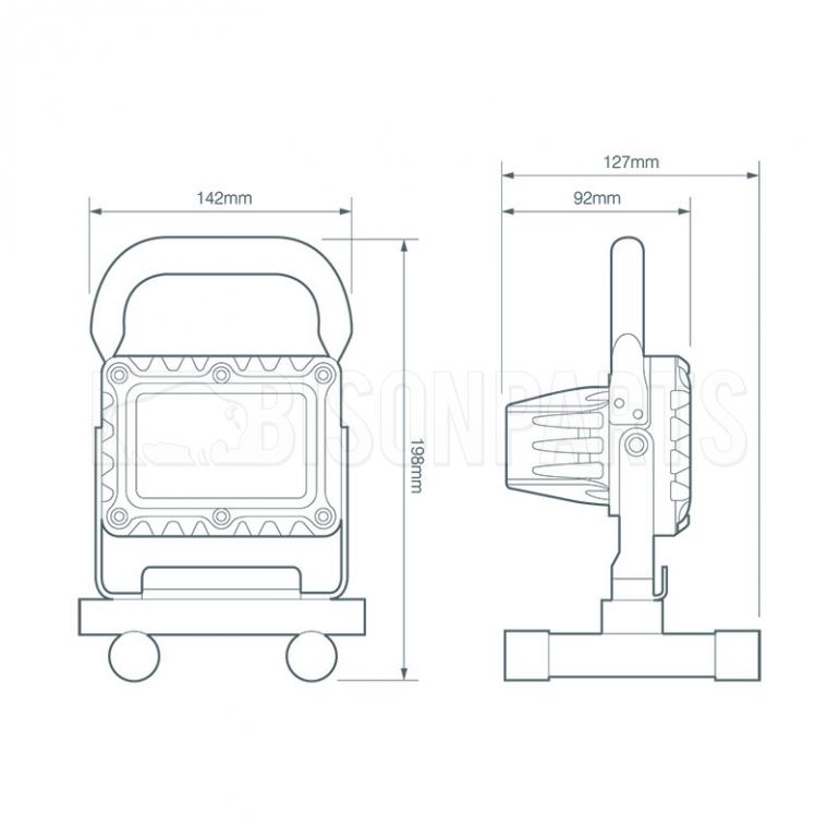 LED RECHARGEABLE WORKLAMP 12/24 VOLT
