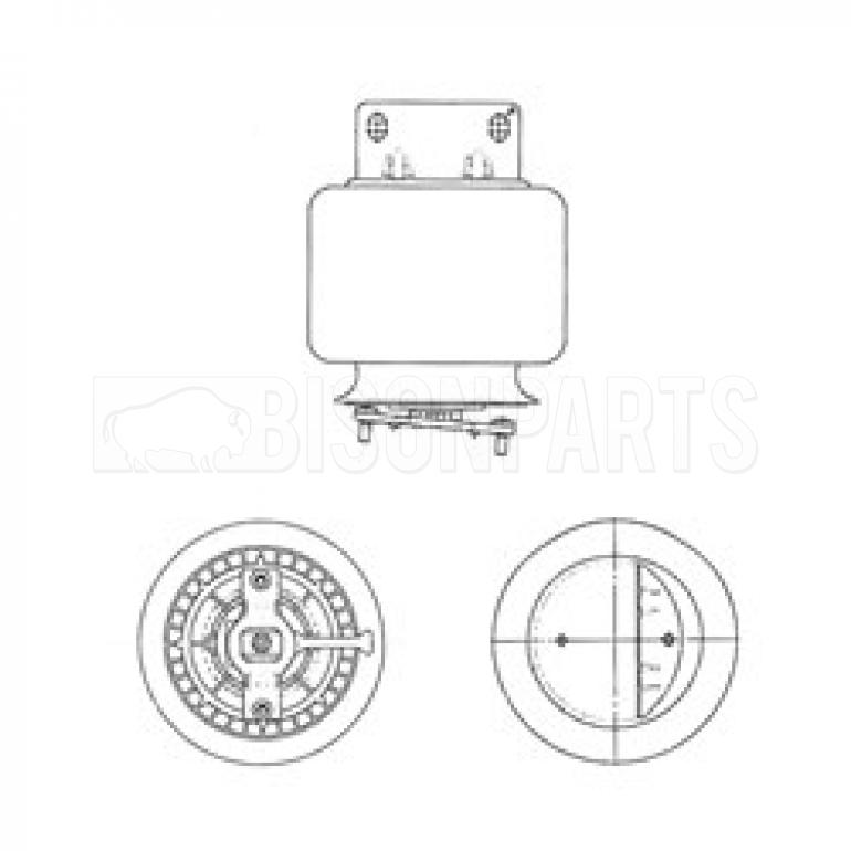 REAR SUSPENSION AIR SPRING ASSEMBLY PASSENGER SIDE LH