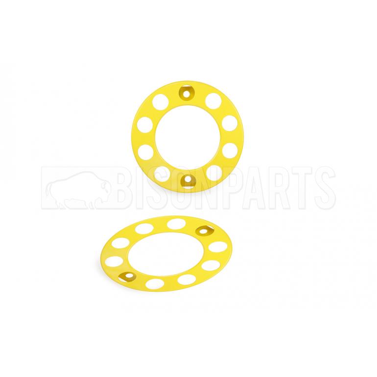 22.5" YELLOW COATED STEEL WHEEL RIM COVERS (PKT 2)