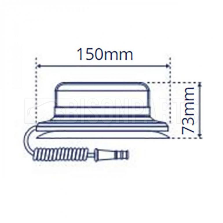 LED MAGNETIC GREEN LOW PROFILE BEACON
