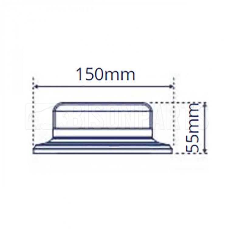 LED 3 BOLT GREEN LOW PROFILE BEACON