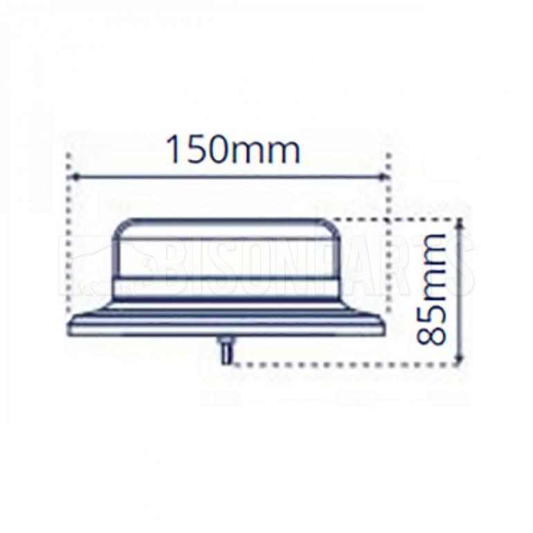 LED 1 BOLT GREEN LOW PROFILE BEACON
