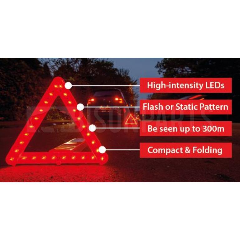 LED ROAD SAFETY WARNING TRIANGLE