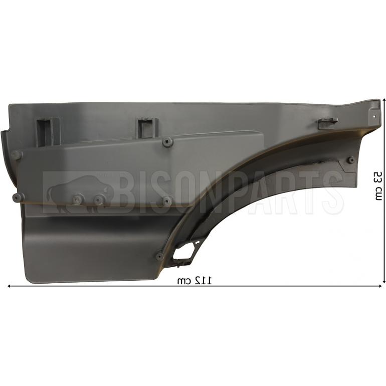 GREY SINGLE STEP UPPER STEPWING DRIVER SIDE RH