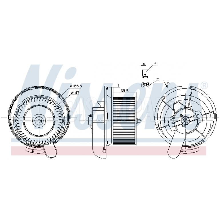 INTERNAL HEATER BLOWER MOTOR