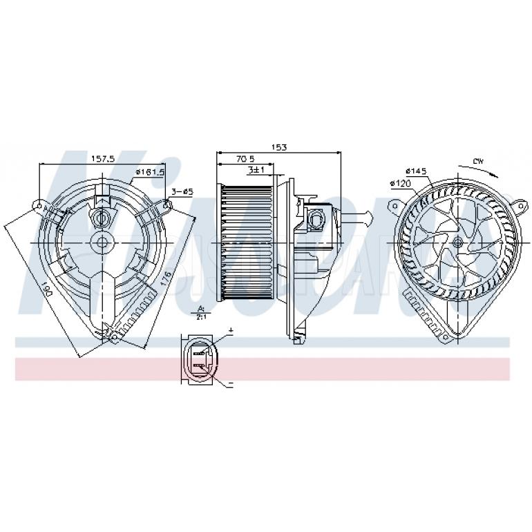 INTERNAL HEATER BLOWER MOTOR