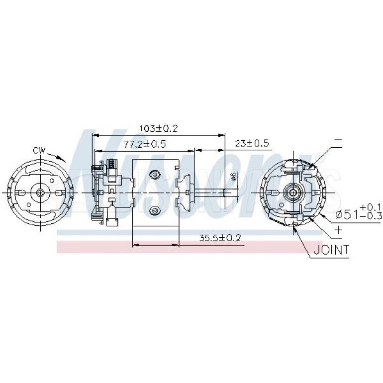 INTERNAL HEATER BLOWER MOTOR