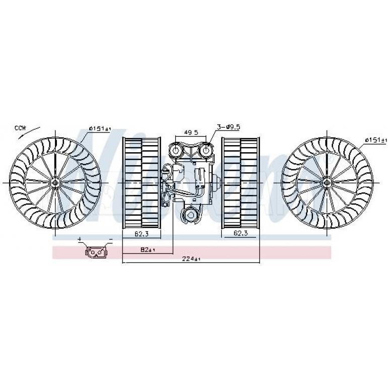 INTERNAL HEATER BLOWER MOTOR