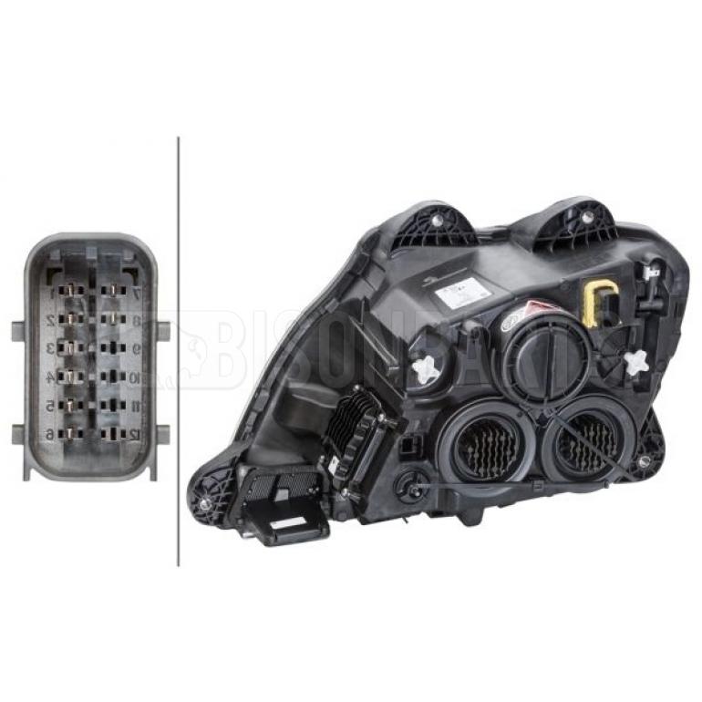 MANUAL ADJUST HEADLAMP C/W LED DTRL DRIVER SIDE RH