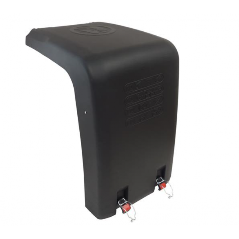 BATTERY BOX COVER WITH FASTENING CLIPS