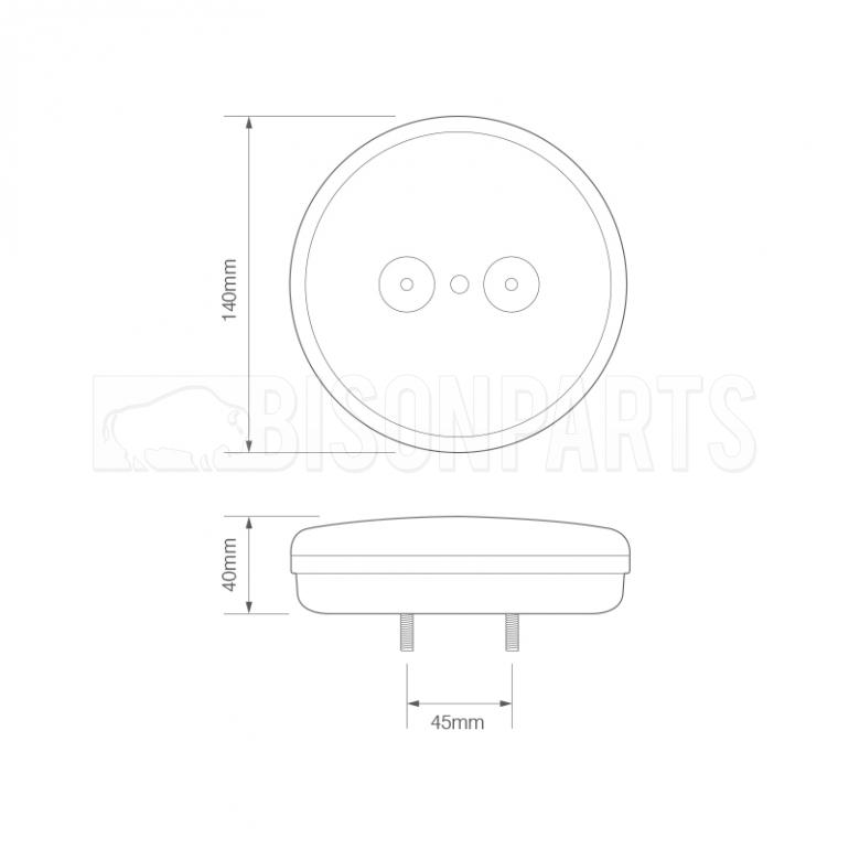 SLIMLINE REAR LED 'HAMBURGER STYLE COMBINATION LAMP