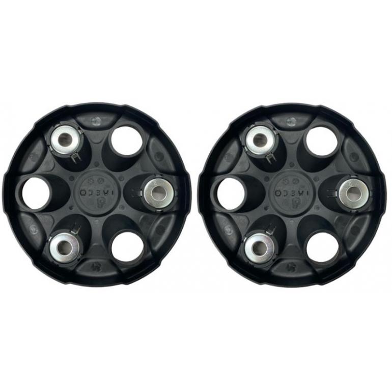 6 HOLE WHEEL TRIM HUB COVERS FITS RH & LH (PAIR)
