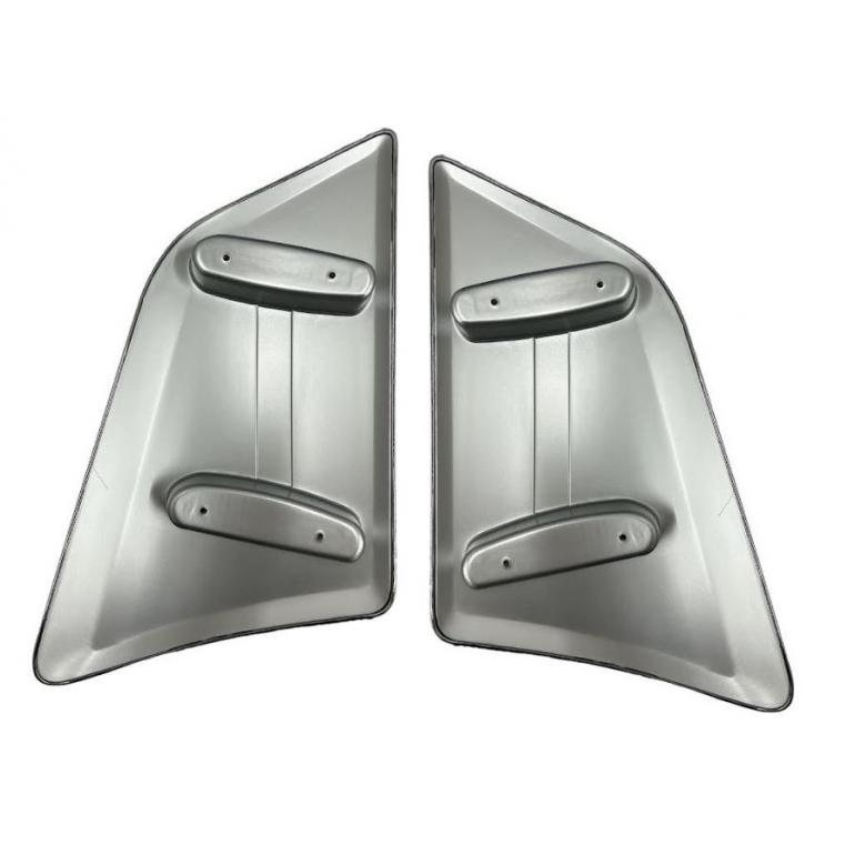 CHROMED CORNER DEFLECTOR PANELS RH & LH (PAIR)