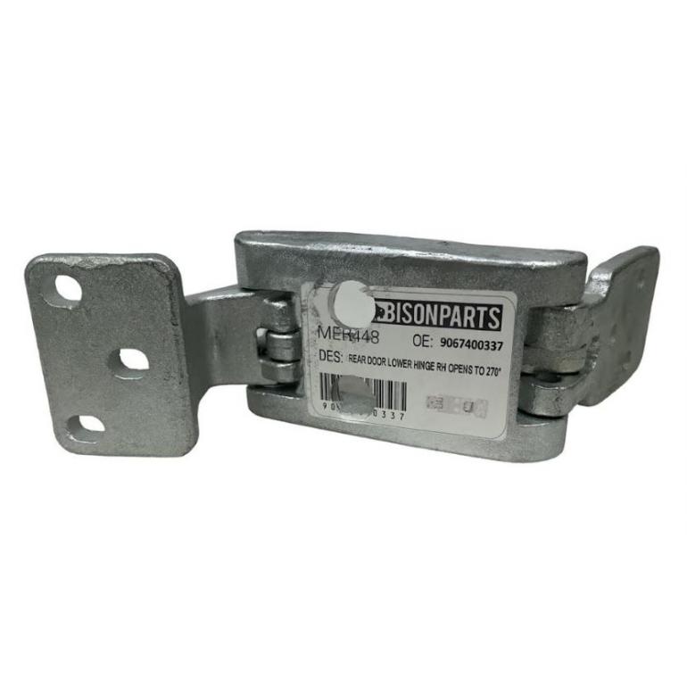 REAR DOOR LOWER HINGE DRIVER SIDE RH