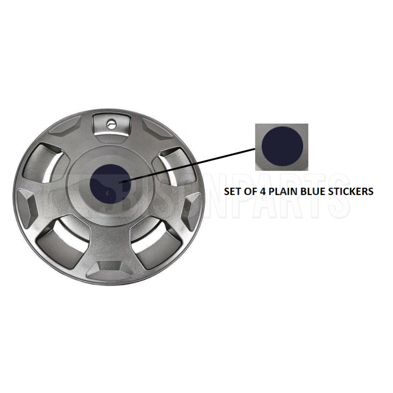 BLUE WHEEL TRIM STICKERS SET OF 4 (TO SUIT TRA451 / TRA379)