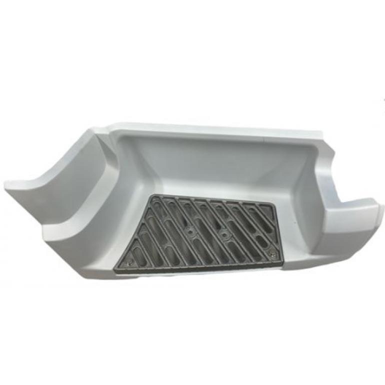 PRIMED LOWER STEP SURROUND & TREAD PLATE DRIVER SIDE RH