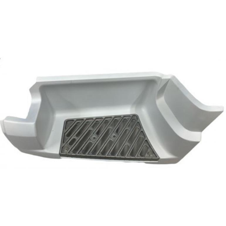 PRIMED LOWER STEP SURROUND & TREAD PLATE PASSENGER SIDE LH