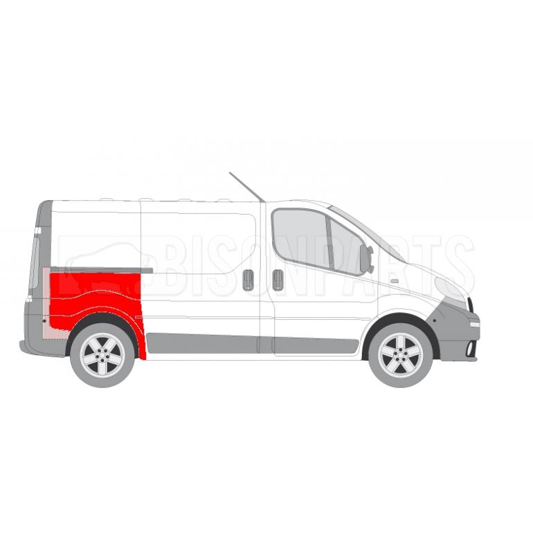 REAR FENDER REPAIR SWB DRIVER SIDE RH (HALF HEIGHT)