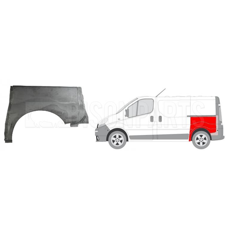 REAR FENDER REPAIR SWB PASSENGER SIDE LH (HALF HEIGHT)