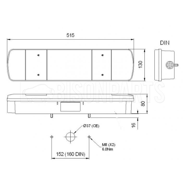 REAR COMBINATION LAMP DRIVER SIDE RH