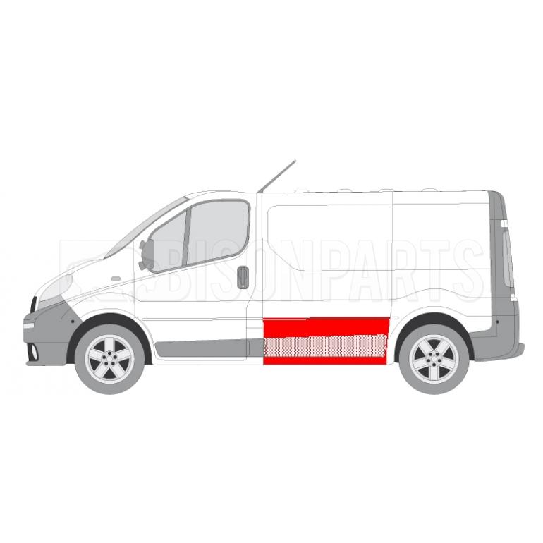 SIDE WALL LOWER PART (1/4 HEIGHT) PASSENGER SIDE LH