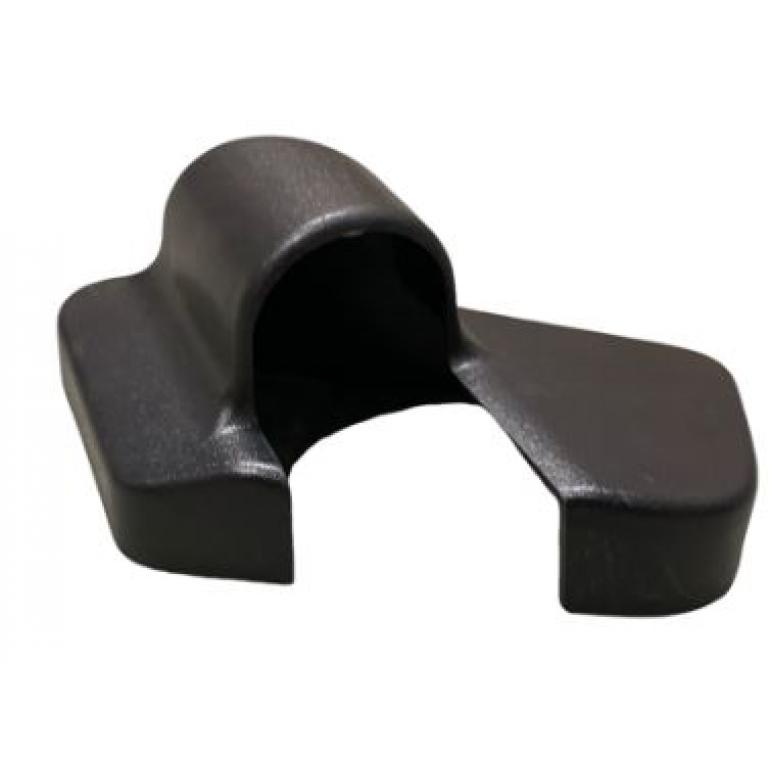 BLACK UPPER MIRROR ARM COVER DRIVER SIDE RH