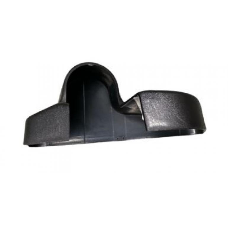 BLACK UPPER MIRROR ARM COVER DRIVER SIDE RH