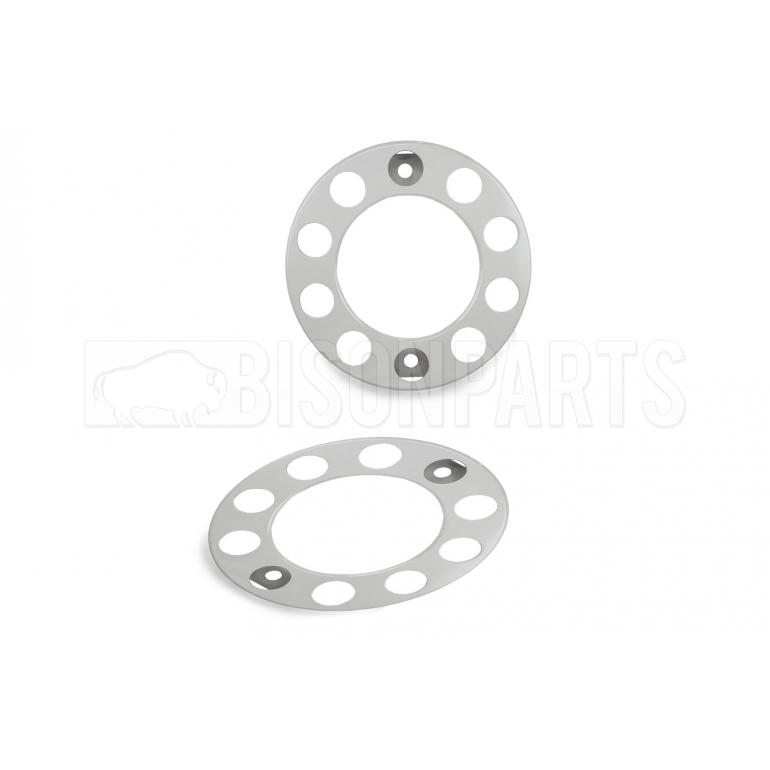 22.5" GREY COATED STEEL WHEEL RIM COVERS (PKT 2)