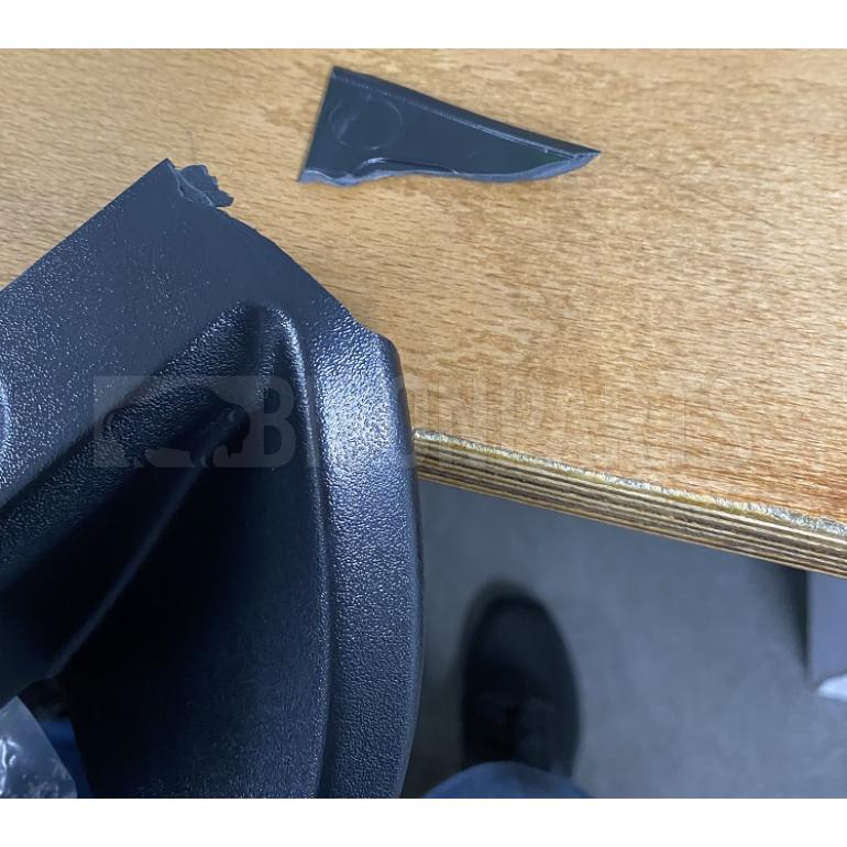 DAMAGED FRONT BUMPER LOWER GRILLE INSERT PANEL