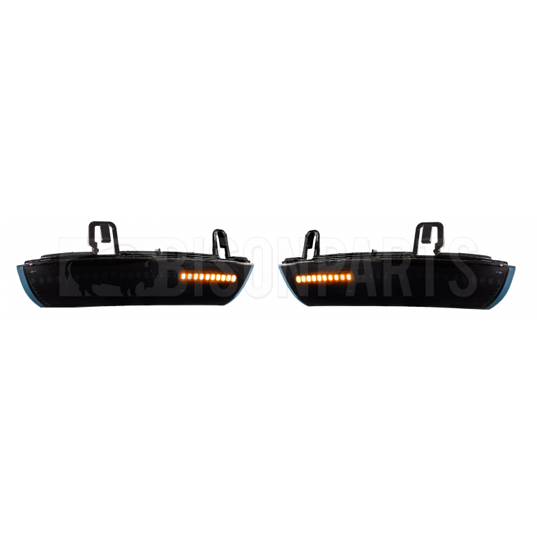 BLACK 28 LED MIRROR INDICATORS RH & LH (PAIR)