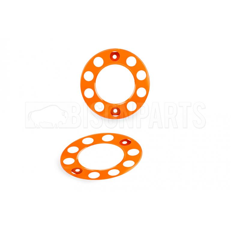 22.5" ORANGE COATED STEEL WHEEL RIM COVERS (PKT 2)