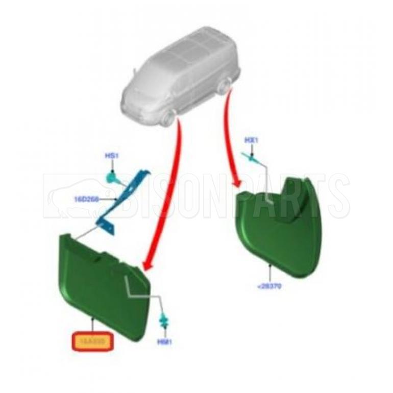 FRONT & REAR WHEEL MUDFLAPS (PKT4)
