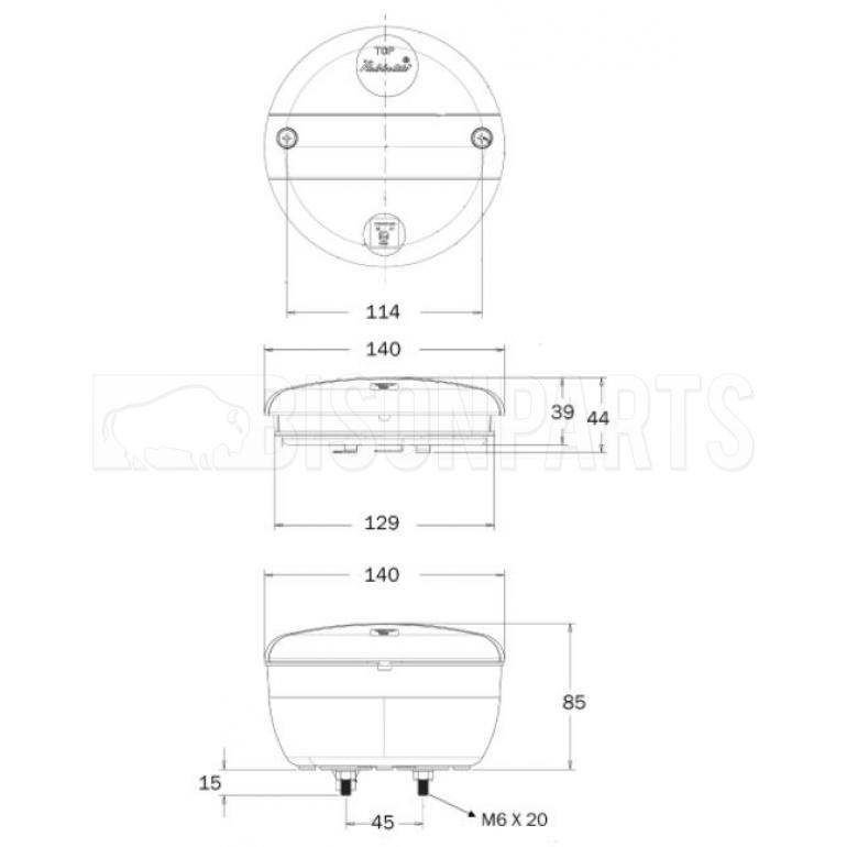 LED AMBER REAR INDICATOR FITS RH OR LH