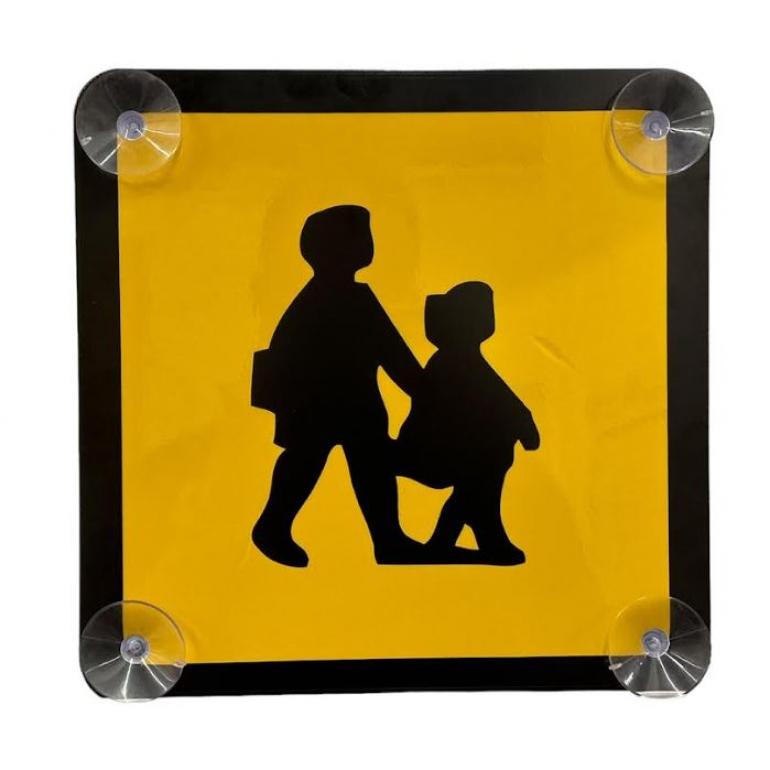 FRONT FOAMEX SCHOOL BUS MARKER SIGN & SUCKERS