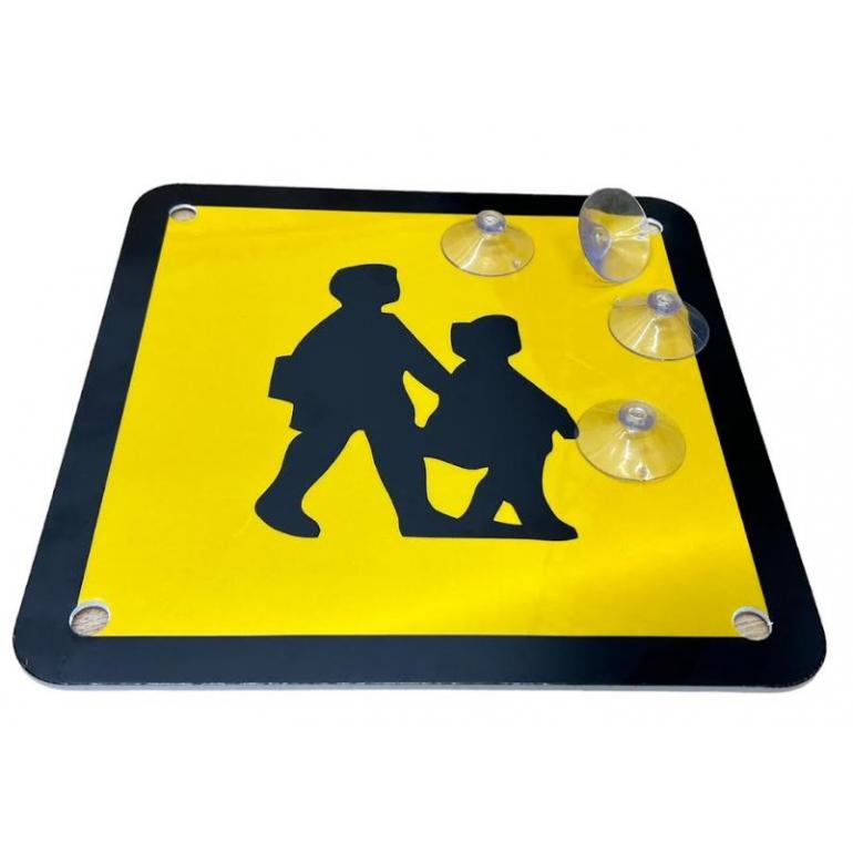 FRONT FOAMEX SCHOOL BUS MARKER SIGN & SUCKERS